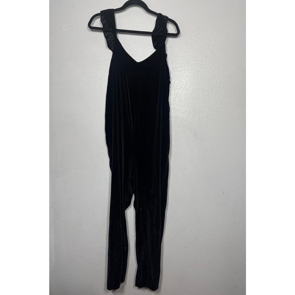 The Nines by HATCH Maternity Jumpsuit Black Sz XL Velvet